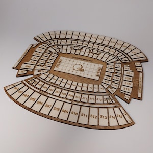 Cleveland Browns Stadium Wooden Wall Art