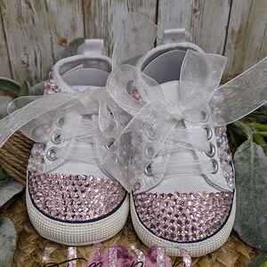 Baby Rhinestone Shoes Perfect Baby Shower Gift or Newborn Christening ...