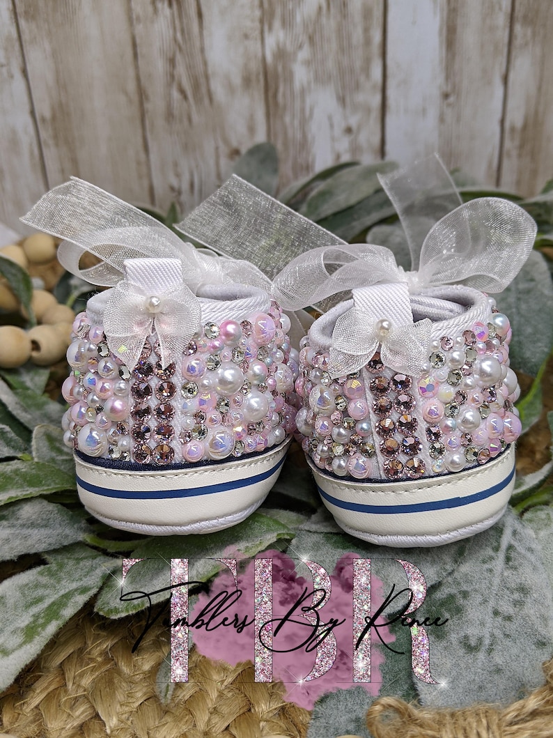 Baby Rhinestone Shoes Perfect Baby Shower Gift or Newborn Christening ...