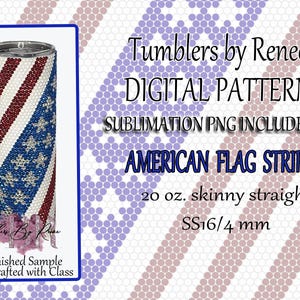 Modèle drapeau américain en strass à rayures diagonales, 20 oz Modèle de pierres fines droites SS16 Téléchargement numérique PNG sublimation