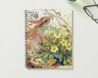 Edith Holden Planner Spring Vintage Artistic Daily Weekly Monthly ToDo List SWOT Vision Board Yearly Review Essential Personal Template