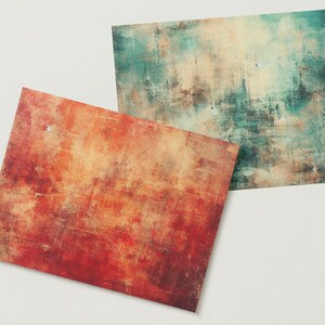 Grunge Multicolored 16pages, A4 Digital Backgrounds for Scrapbooking Junk Journals Paper Scans Craft Supply Natural Colors Art Collage