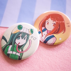 My Hero Academia ~ Froppy | Ochaco | Pin | Button ~