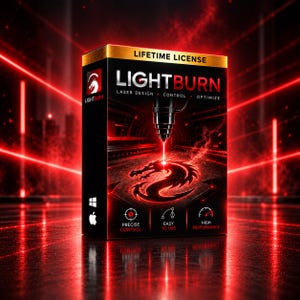 LightBurn Laser Software Lifetime License (Instant Download)