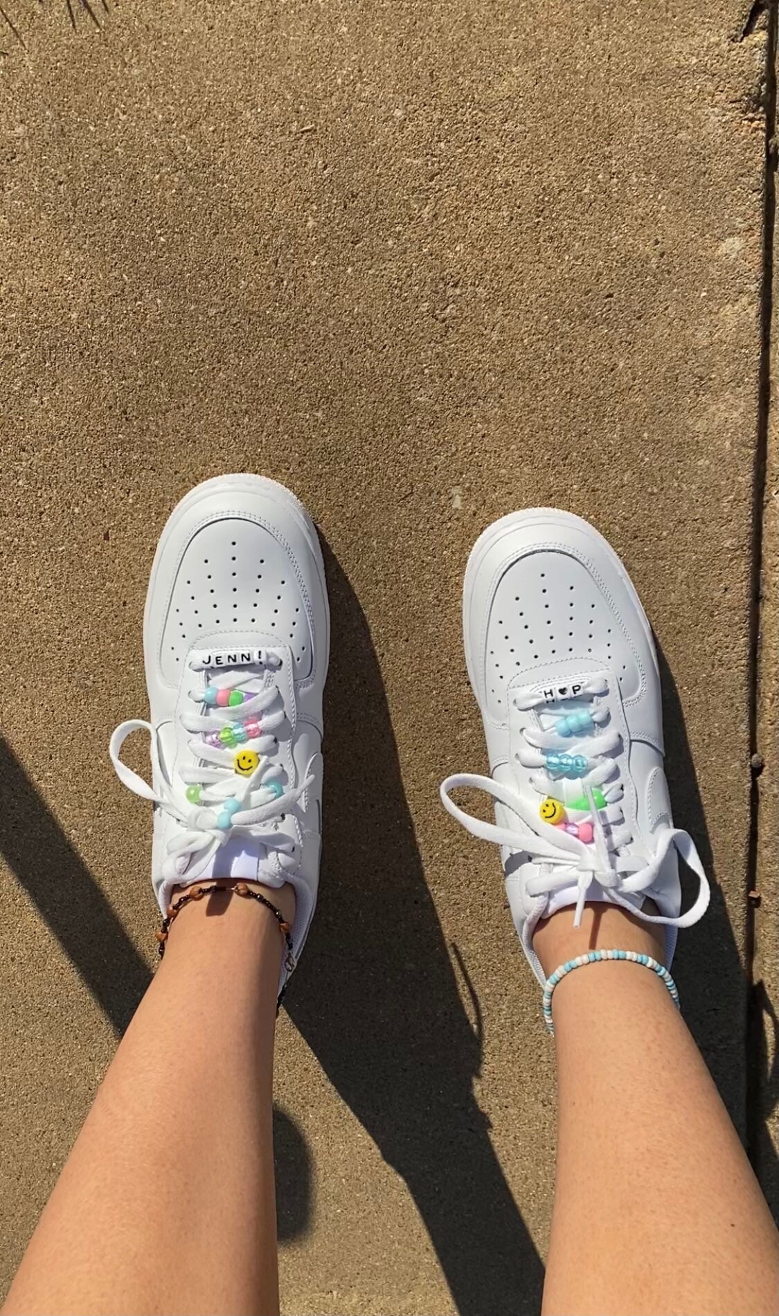 air force 1 with beads