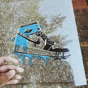 Custom Shoe Glass Painting