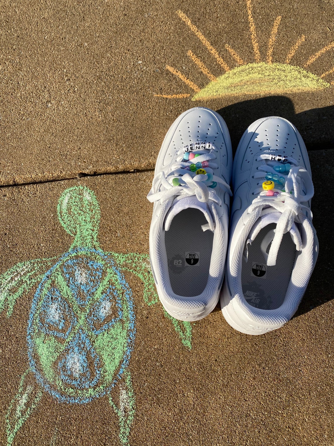 air force 1 with beads