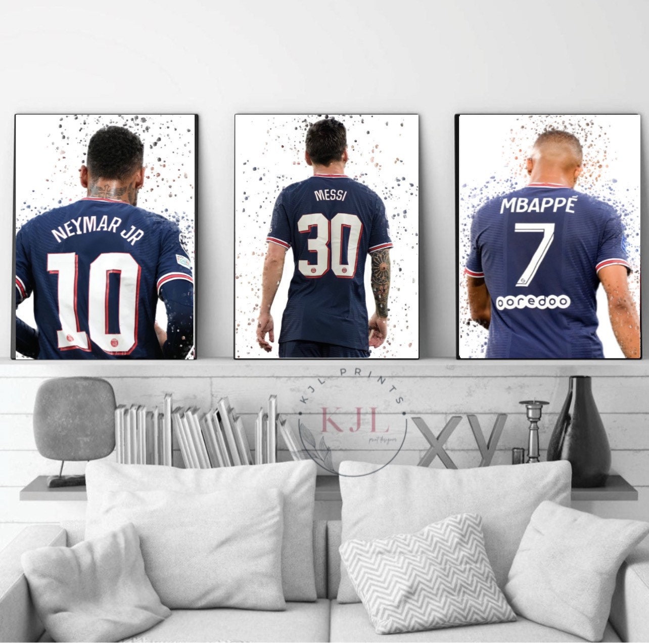 Beautiful Game Sticker mural joueur Mbappe Paris Saint-Germain + sticker  PSG supplémentaire hauteur 120 cm : : Sports et Loisirs