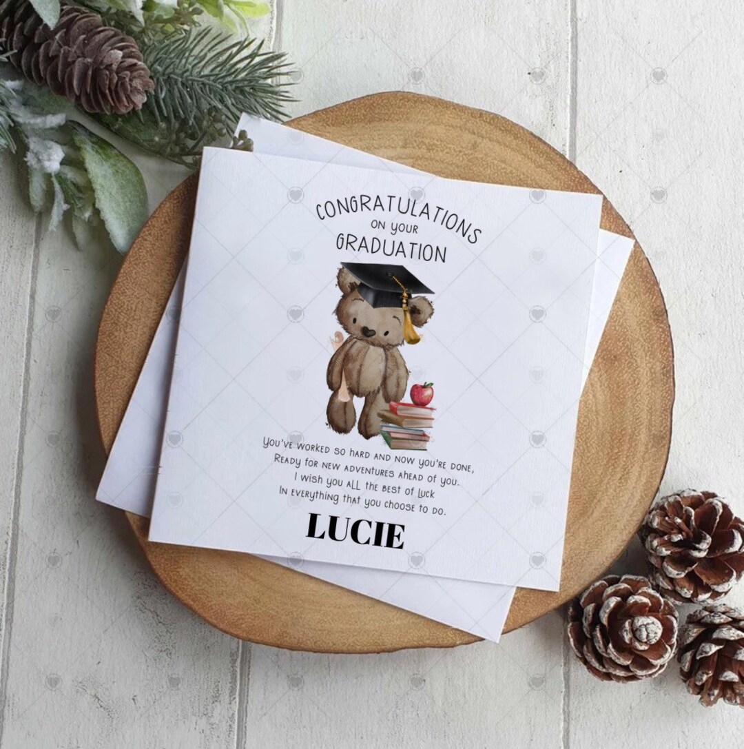 Personalised Graduation Card - Etsy