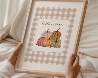 Hello Autumn print | Autumn Decor | Fall | Halloween Prints | Autumn Home Prints