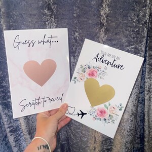 Cartes à gratter / vacances / révélation bébé / fête de poule / mariage / toute occasion