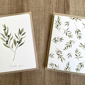A6 Olive Branch Cards