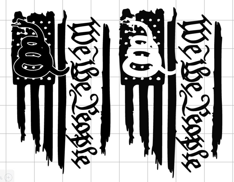 Download SVG File We The People Tattered Flag with Gadsden Snake | Etsy