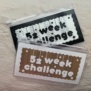 52 Week Challenge Cash Envelope & Tracker