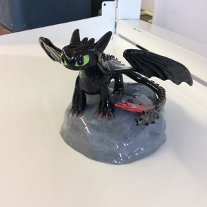Sculpture faite main de reptile/dragon/serpent faite main