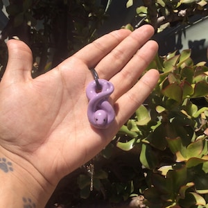 Cute mini snake pendants/sculptures handmade for necklace/key ring/keychain/display piece, perfect gift for reptile lovers