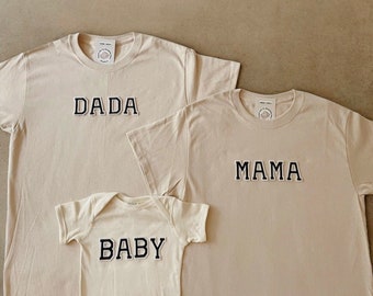 Matching Family Shirt | Baby Shower Gift | Hospital Outfit Baby Mom Dad|Baby Reveal Shirts |Pregnancy Announcement Ideas |Mom Dad Baby Shirt