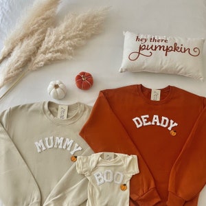 Halloween Family Outfit, Halloween Family Costume, Family Sweatshirts, Halloween Family Shirts, Pregnancy Announcement Sweatshirts