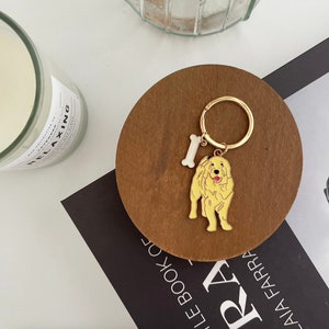 Golden Retriever Keychain, Golden Retriever Jewelry, Golden Retriever Mom Gifts, Golden Retriever Gifts, Golden Retriever Memorial Gift