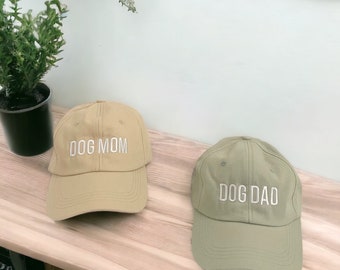 Dog Mom Hat, Dog Dad Hat, Dog Mom Baseball Cap, Dog Dad Baseball Cap, Dog Mom and Dad Hats, Gifts for Dog Mom, Gifts for Dog Dad