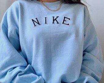 blue nike sweater vintage