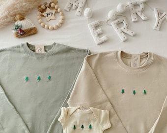 Matching Family Christmas Sweaters, Christmas Tree Sweatshirt, Christmas Pregnancy Announcement , Family Christmas Outfit, Holiday Pajamas