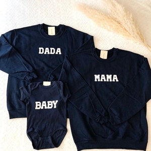 Matching Family Outfit |Family Matching Outfit for Photoshoot |Gifts for New Family |Mama Papa Baby |Family Sweatshirts |Gifts for Family