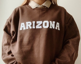 Unisex Arizona Sweatshirt | Arizona Crewneck | State Sweatshirt | College Crewneck | College University Sweatshirt | Vintage Sweatshirt