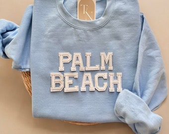 Palm Beach Sweatshirt, Palm Beach Sweater, Palm Beach Shirt, Florida Sweatshirt, Beach Sweatshirt, Beach Hoodie, Trendy Summer Sweatshirts