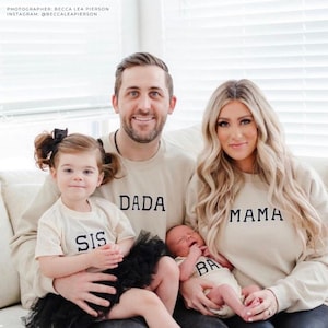 Matching Family Outfit Mom Dad Baby Hospital Outfit Mommy and Me Outfits Pregnancy Reveal Shirts Pregnancy Announcement Shirts image 4