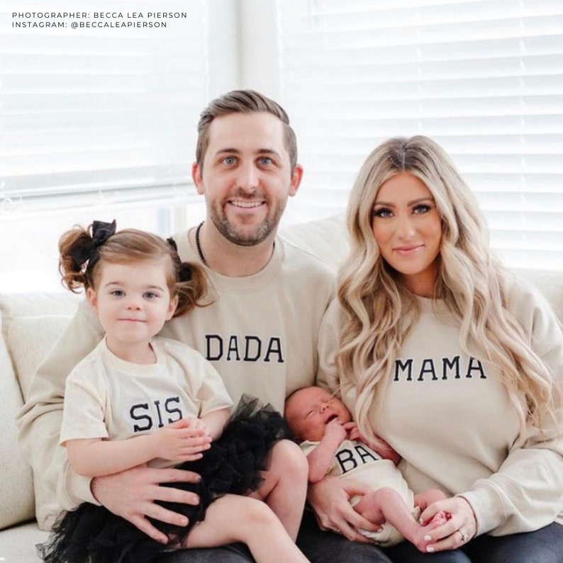 Matching Family Outfit Mom Dad Baby Hospital Outfit Mommy and Me Outfits Pregnancy Reveal Shirts Pregnancy Announcement Shirts image 4