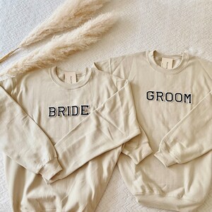 Bride and Groom Sweatshirt Bride Sweatshirt Groom Crewneck - Etsy