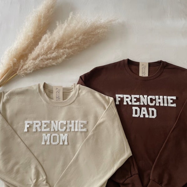 Franse Bulldog moeder Sweatshirt | Franse Bulldog papa sweatshirt | Frenchie moeder Sweatshirt | Frenchie papa sweatshirt | Franse Bulldog-cadeaus