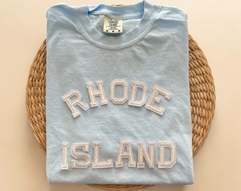 Comfort Colors® Rhode Island Shirt, Rhode Island Tee, RI Shirt, Coastal Shirt, Coastal Granddaughter Aesthetic, Coastal Grandma Shirt