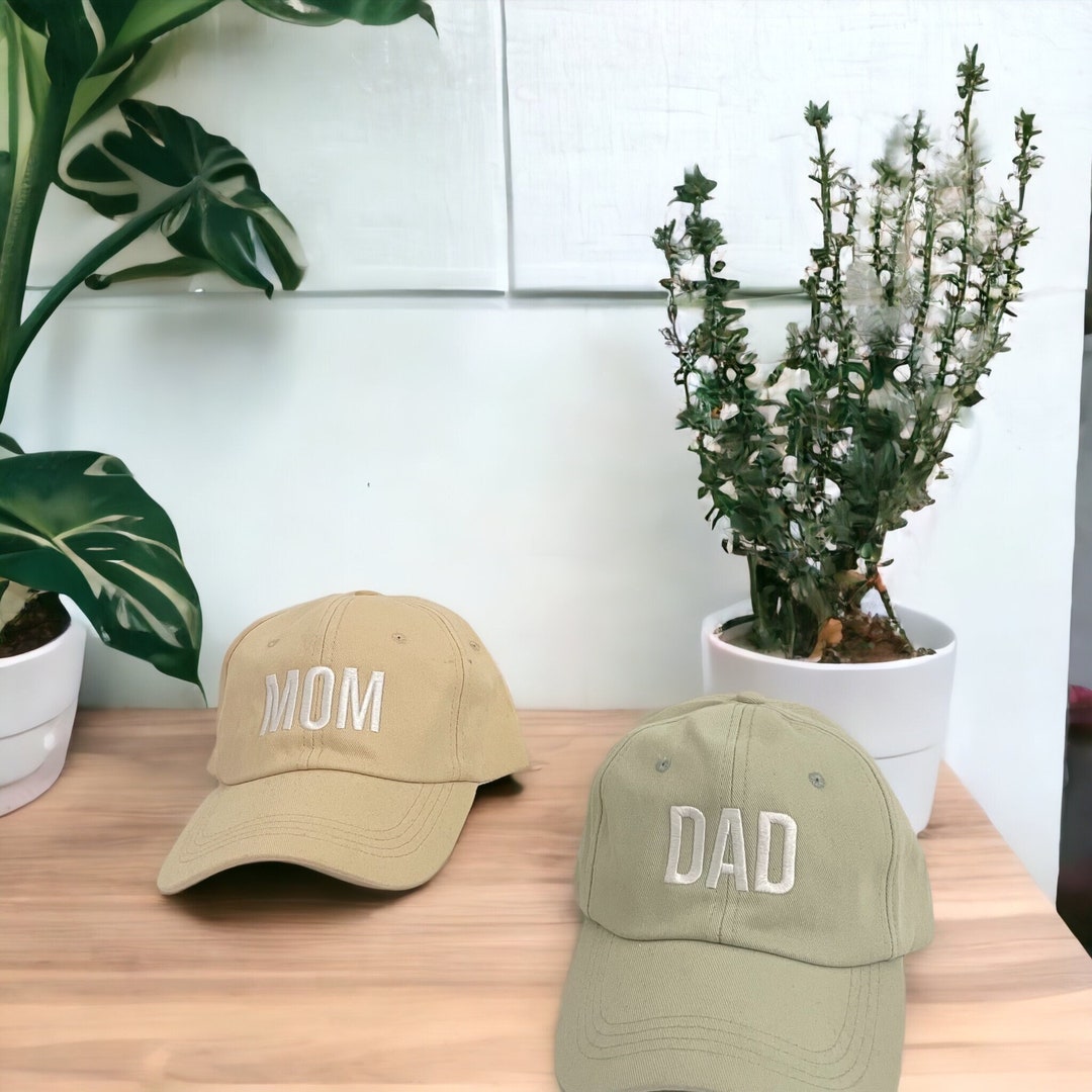 Mom and Dad Hats, Mom and Dad, Pregnancy Announcement Hats, Baby ...