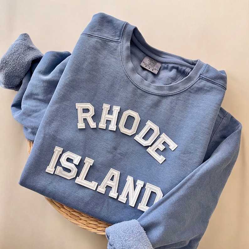 Comfort Colors® Rhode Island Sweatshirt, Coastal Sweatshirt, Rhode Island Shirt, Coastal Granddaughter, Lake Sweatshirt, Boat Sweatshirt image 2