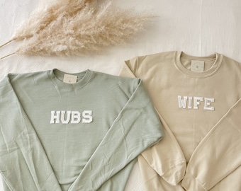 Hubby Jumper Sweater Top Men's Gift Wedding Stag Do Married Wifey Marriage 