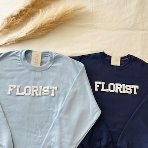 Bloemist Sweatshirt, bloemist Crewneck, bloemist shirt, cadeau voor bloemist bloemist cadeau-ideeën, bruiloft bloemist sweatshirt, bloemenwinkel eigenaar cadeau