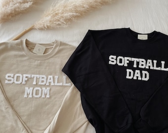 Softball Mom Sweatshirt | Softball Dad Sweatshirt | Softball Mom Pullover | Softball Mama Geschenk | Softball Papa Geschenk | Softball Mama Sweatshirt