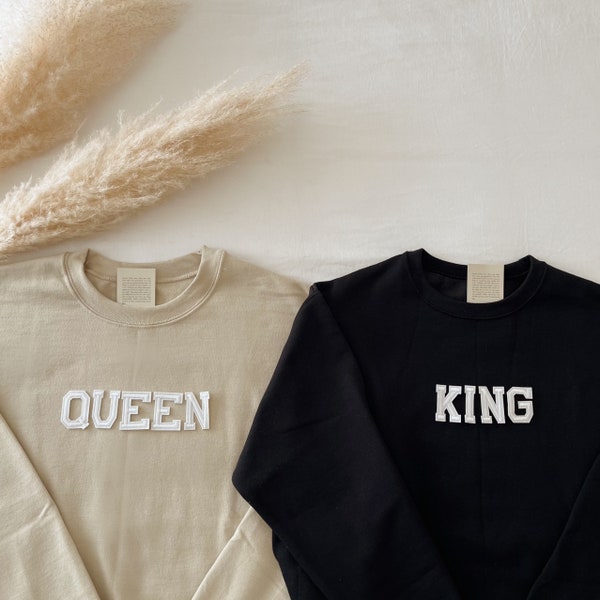King and Queen Sweatshirt, King and Queen Shirt, Anniversary Shirts, Matching Couple Shirts, Couple Shirts, King Shirt, Queen Shirt