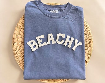 Comfort Colors® Beachy-shirt, strandshirt, strand-T-shirts, Comfort Colors®-T-shirts, zomershirts, zomer-T-shirt, cadeau voor strandliefhebber, reiscadeau