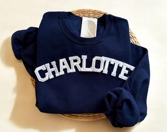 Charlotte Rundhals-Sweatshirt, North Carolina Geschenk