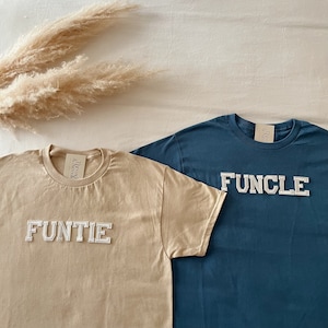 Funtie and Funcle Shirt, Fun Aunt Shirt, Fun Uncle Shirt, Auntie Shirt, Uncle Shirt, Auntie Gifts, Aunt and Uncle Pregnancy Announcement