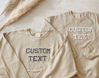 Custom Text Sweatshirt | Custom Crewneck | Custom Crewneck|Personalized Crewneck Sweatshirt |Vintage Sweatshirt| Custom College Sweatshirt