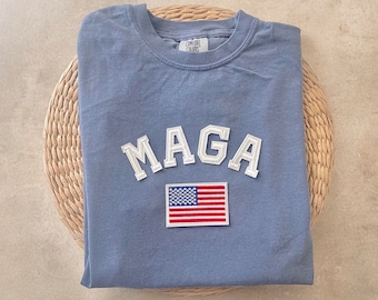 Komfortfarben Trumpf-Shirt, MAGA-Shirt, Make Amerika wieder großartig, Trumpf-Shirt, Trumpf-2024-Shirt, Trumpf-T-Stück, Trumpf-Merch, 45 47 Hemd