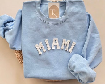 Miami Sweatshirt, Miami Crewneck, Miami Beach Sweatshirt, Miami Shirt,Florida Sweatshirt, Palm Trees, Coconut Girl Clothes, Beach Sweatshirt