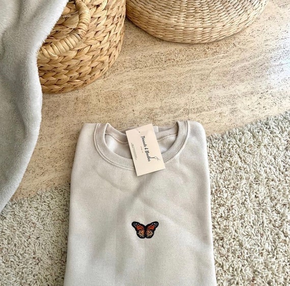 Sudadera Mariposa Cuello Redondo Mariposa Sudadera Trendy Sudadera Otono Sudadera Vintage Regalos Mariposa Sudadera Crewneck Etsy Mexico