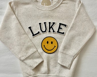 Custom Kids Name Sweatshirt, Custom Name Sweatshirt, Toddler Sweater, Toddler Sweatshirt, Personalized Kids Sweatshirt, Boys Sweatshirt