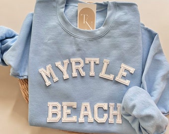 Sudadera Myrtle Beach, camisa Myrtle Beach, sudadera de playa, sudadera de verano, sudadera de Carolina del Norte, linda sudadera de verano de gran tamaño