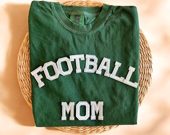 Comfort Colors® voetbalshirt moeder, voetbalshirt moeder, voetbalshirts, voetbalseizoenshirt, wedstrijdshirt, cadeau voor moeder, herfstshirts dames